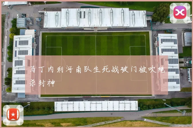 马丁内利河南队生死战破门被吹绝杀封神